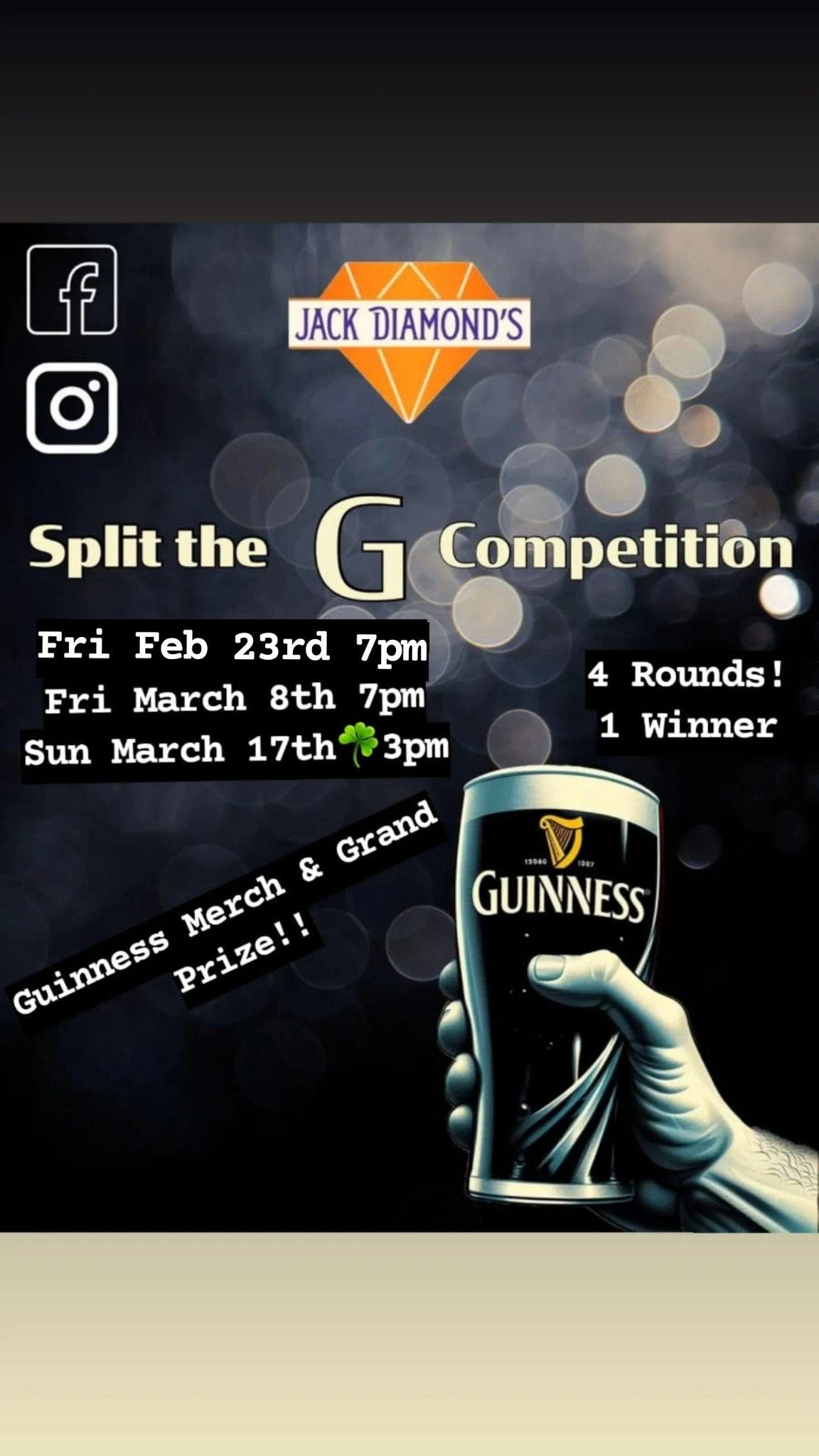 Split the G Competition: Friday, February 23rd